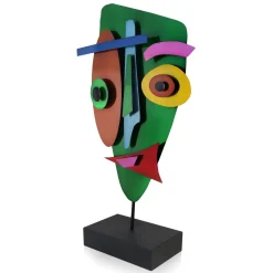 Statues & Sculptures Table Top|Abstract-Evolving Visage 59cm Abstract Metal Indoor Sculpture