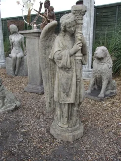 Statues & Sculptures Angel-Fallen Angel Stone Garden Statue