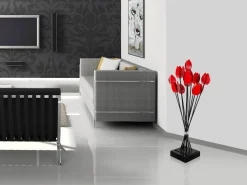 Statues & Sculptures Table Top|Floor Standing-Floral Awakening 91cm Metal Indoor Sculpture