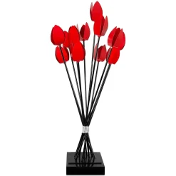 Statues & Sculptures Table Top|Floor Standing-Floral Awakening 91cm Metal Indoor Sculpture
