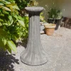 Statues & Sculptures Plinths & Pedestals-Fluted Column Stone Garden Pedestal