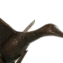 Statues & Sculptures Ducks-Flying Duck Bronze Metal Garden Ornament