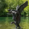 Statues & Sculptures Ducks-Flying Ducks 82cm Bronze Metal Garden Statue