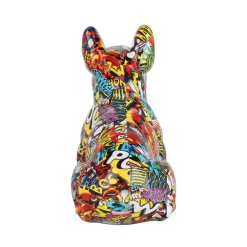 Statues & Sculptures Table Top|Animals-French Bulldog 30cm Comic Art Resin Indoor Sculpture