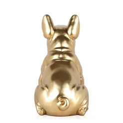 Statues & Sculptures Table Top|Floor Standing-French Bulldog 40cm Gold Resin Indoor Sculpture