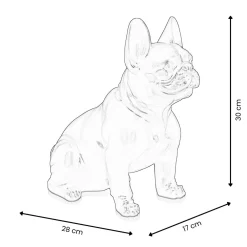 Statues & Sculptures Table Top|Pop Art-French Bulldog 30cm Pop Art Resin Indoor Sculpture