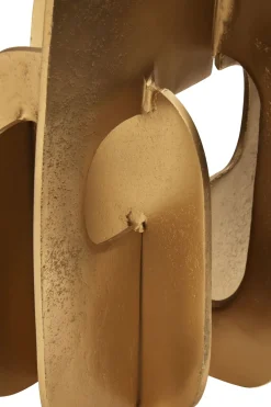 Statues & Sculptures Table Top|Abstract-Fusion 33cm Gold Metal Indoor Sculpture