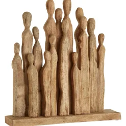 Statues & Sculptures Table Top|Abstract-Fusion of Souls 49cm Wood Indoor Sculpture