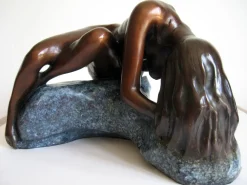 Statues & Sculptures Figurative|Table Top-Gaia Figurine Bronze Indoor Sculpture