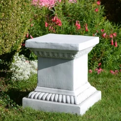 Statues & Sculptures Plinths & Pedestals-Garden Statue Pedestal 36cm Resin Stone