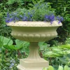 Statues & Sculptures Large|Round-Georgian Tazza Stone Garden Planter