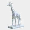 Statues & Sculptures Wildlife|Modern-Gigantic Giraffe 350cm White Marble Garden Statue v4