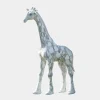 Statues & Sculptures Wildlife|Modern-Gigantic Giraffe 350cm White Marble Garden Statue v1