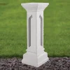 Statues & Sculptures Plinths & Pedestals-Gothic 69cm Marble Resin Garden Pedestal