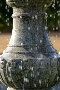 Statues & Sculptures Water Features-Grand Double Tier 4m Emerald Marble Stone Water Fountain Feature