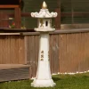 Statues & Sculptures Pagodas-Grand Japanese Pagoda Stone Garden Ornament