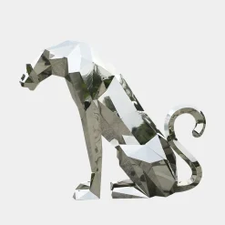 Statues & Sculptures Low Poly|Animals-Grand Panther 87cm Geometric Metal Garden Sculpture