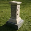 Statues & Sculptures Bird Baths-Grand Pedestal Design Stone Garden Birdbath