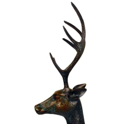 Statues & Sculptures Stags & Deers-Grand Stag & Doe Bronze Metal Garden Statues