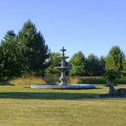 Statues & Sculptures Water Features-Grand Triple Tier 4m Emerald Marble Stone Water Fountain Feature