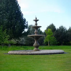 Statues & Sculptures Water Features-Grand Triple Tier 4m Sandstone Stone Water Fountain Feature