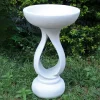 Statues & Sculptures Bird Baths-Grasmere Contemporary Marble Resin Garden Birdbath