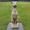 Statues & Sculptures Dogs-Greyhound 90cm Stone Garden Statue