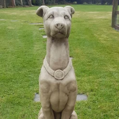 Statues & Sculptures Dogs-Greyhound 90cm Stone Garden Statue
