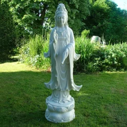 Statues & Sculptures Buddha-Guanyin Bodhisattva 120cm Marble Resin Garden Statue
