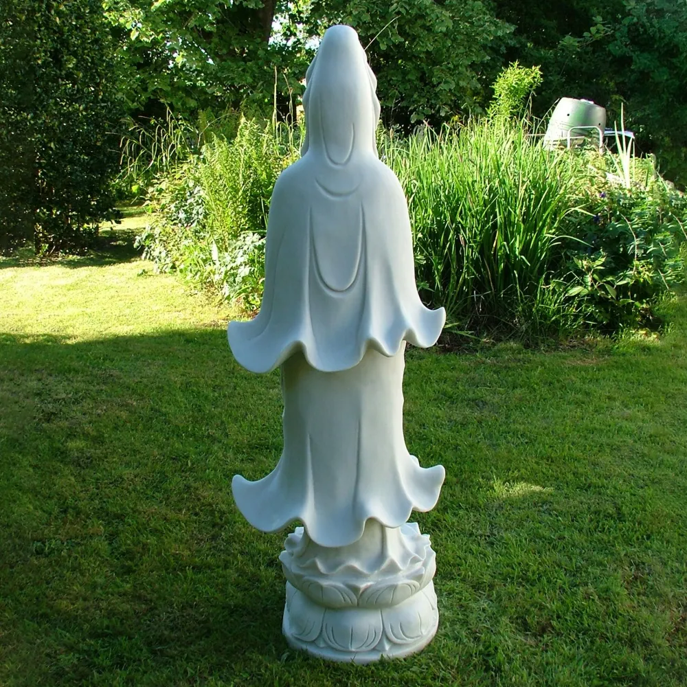 Statues & Sculptures Buddha-Guanyin Bodhisattva 120cm Marble Resin Garden Statue