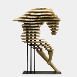 Statues & Sculptures Floor Standing|Abstract-Harmonic Horse 160cm Bronze Metal Garden Sculpture v2