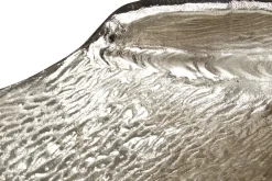 Statues & Sculptures Table Top|Contemporary-Harmonic Leaf 17cm Silver Metal Indoor Sculpture