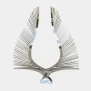 Statues & Sculptures Giant|Floor Standing-Harmonic Wings 200cm Silver Metal Garden Sculpture