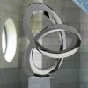 Statues & Sculptures Contemporary|Contemporary-Helix 98cm Metal Stainless Steel Indoor Sculpture