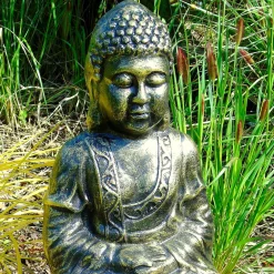 Statues & Sculptures Buddha-Hindu Buddha Bronze Metal Garden Statue