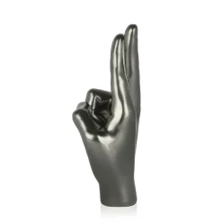 Statues & Sculptures Table Top|Contemporary-Hope Hand 28cm Anthracite Resin Indoor Sculpture
