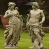 Statues & Sculptures Roman-Hunter and Diana 140cm Stone Garden Statues