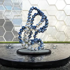 Statues & Sculptures Giant|Floor Standing-Hyper Bubbles 162cm Silver Metal Garden Sculpture