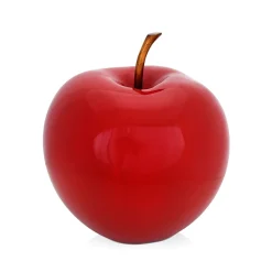 Statues & Sculptures Table Top|Contemporary-Iconic Apple 30cm Red Resin Indoor Sculpture