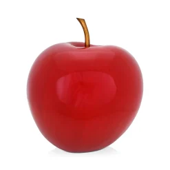 Statues & Sculptures Table Top|Contemporary-Iconic Apple 30cm Red Resin Indoor Sculpture