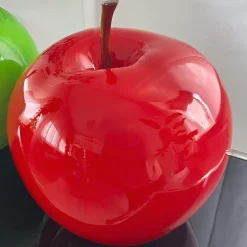 Statues & Sculptures Table Top|Contemporary-Iconic Apple 30cm Red Resin Indoor Sculpture