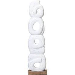 Statues & Sculptures Table Top|Abstract-Infinite Quartet 61cm White Wood Indoor Sculpture