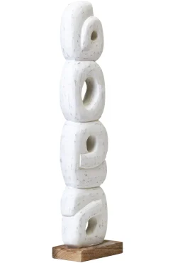 Statues & Sculptures Table Top|Abstract-Infinite Quartet 61cm White Wood Indoor Sculpture