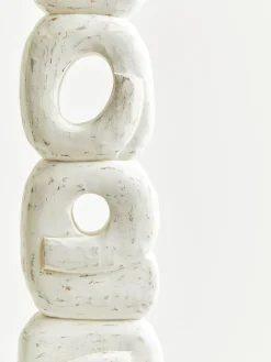 Statues & Sculptures Table Top|Abstract-Infinite Quartet 61cm White Wood Indoor Sculpture