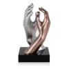 Statues & Sculptures Table Top|Contemporary-Infinite Touch 36cm Bronze Resin Indoor Sculpture