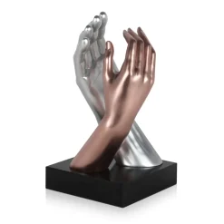 Statues & Sculptures Table Top|Contemporary-Infinite Touch 36cm Bronze Resin Indoor Sculpture