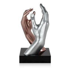 Statues & Sculptures Table Top|Contemporary-Infinite Touch 36cm Bronze Resin Indoor Sculpture
