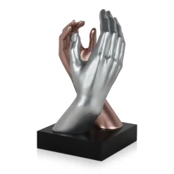 Statues & Sculptures Table Top|Contemporary-Infinite Touch 36cm Bronze Resin Indoor Sculpture