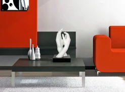 Statues & Sculptures Table Top|Contemporary-Infinite Touch 36cm White Resin Indoor Sculpture