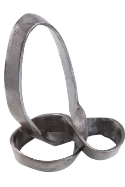 Statues & Sculptures Table Top|Abstract-Infinity Knot 22cm Black Metal Indoor Sculpture